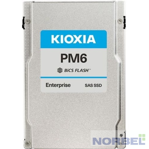 Toshiba накопитель KIOXIA PM6-R Enterprise SSD 1.9Tb 2,5" 15mm SFF , SAS 24Gbit s, KPM61RUG1T92