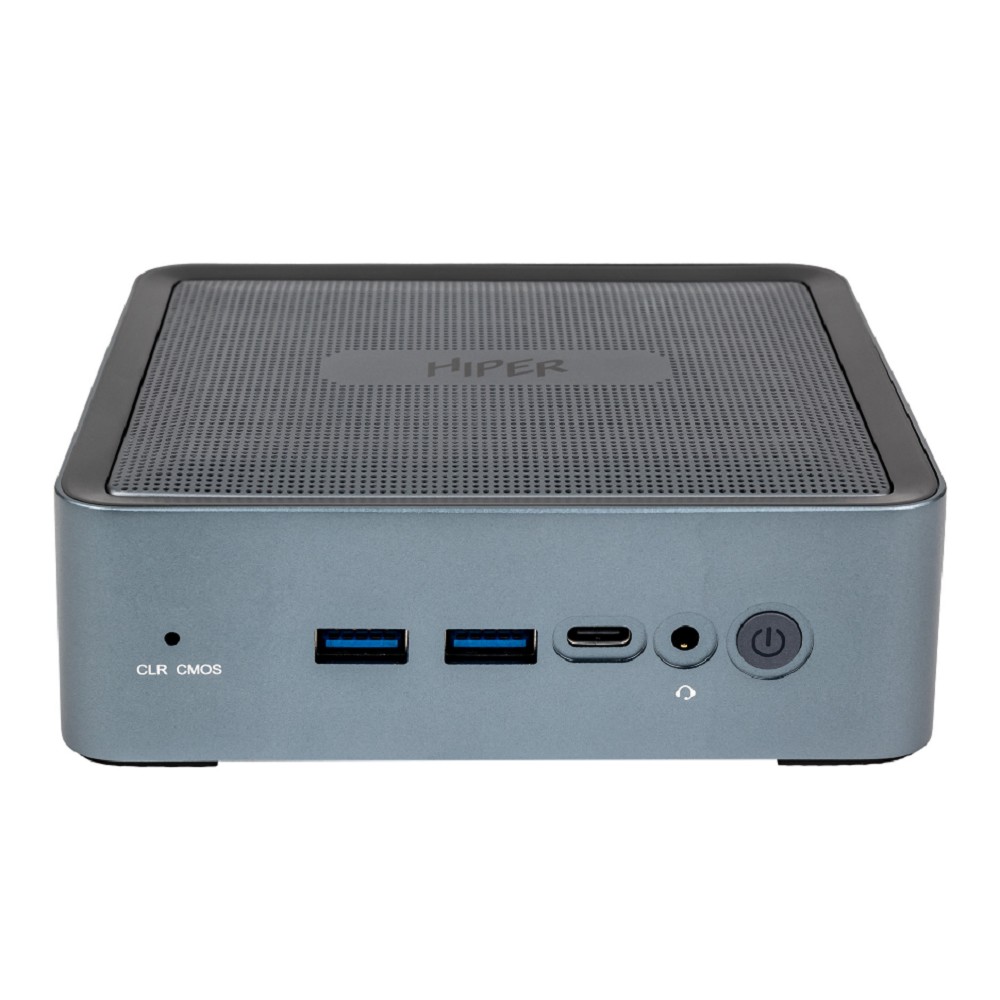 Hiper Компьютер ED20-I5124R8N1WPG EXPERTBOX D20 Corei5 1240P 16384Mb 512PCISSDGb BT WiFi war 1y 0.45kg Тёмно-серый Win11Pro+WiFi 6,BT 5.2,металл, VESA75x75,100x100