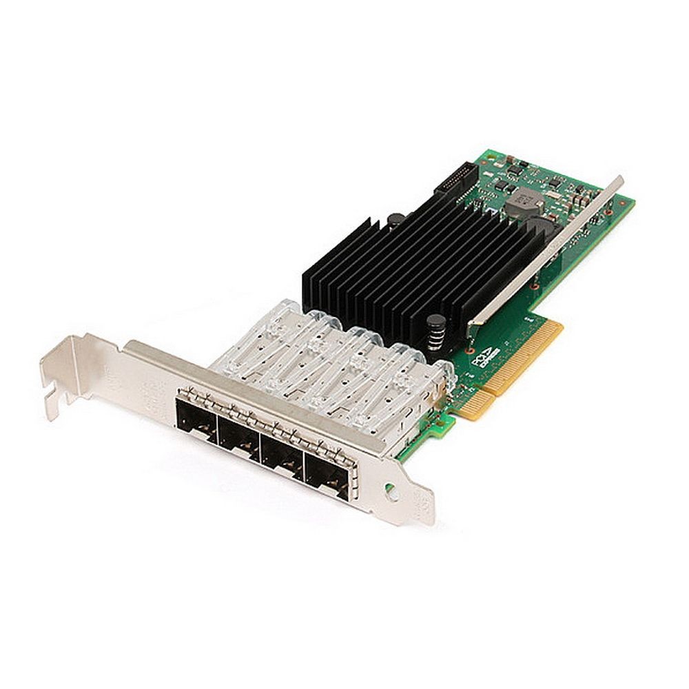 Intel Сетевой адаптер Ethernet Converged Network Adapter X710-DA4 4x SFP+ port 10GbE 1GbE, PCI-E v3 x4, VMDq. PCI-SIG SR-IOV, w o RDMA, Low Profile 081399