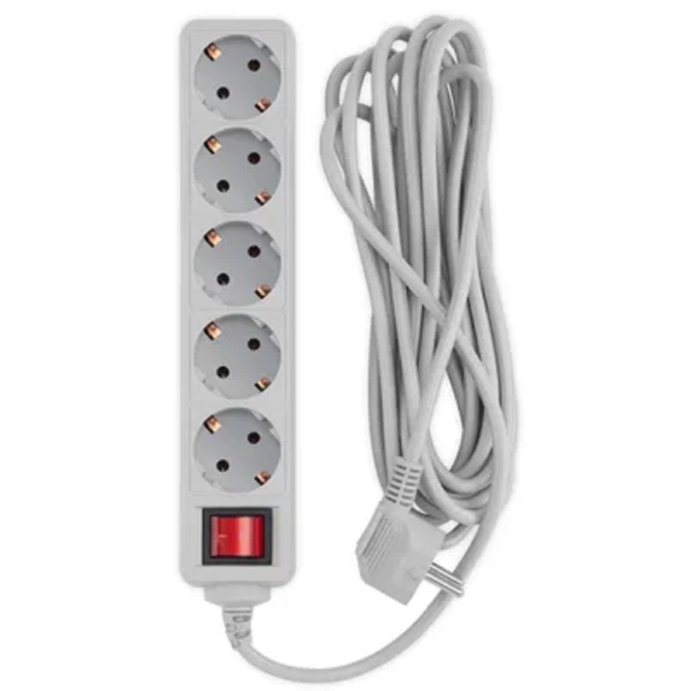 PC PET Сетевые фильтры Сетевой фильтр AP01006-5-GR 5м 5 розеток, EURO, EURO RUS , серый