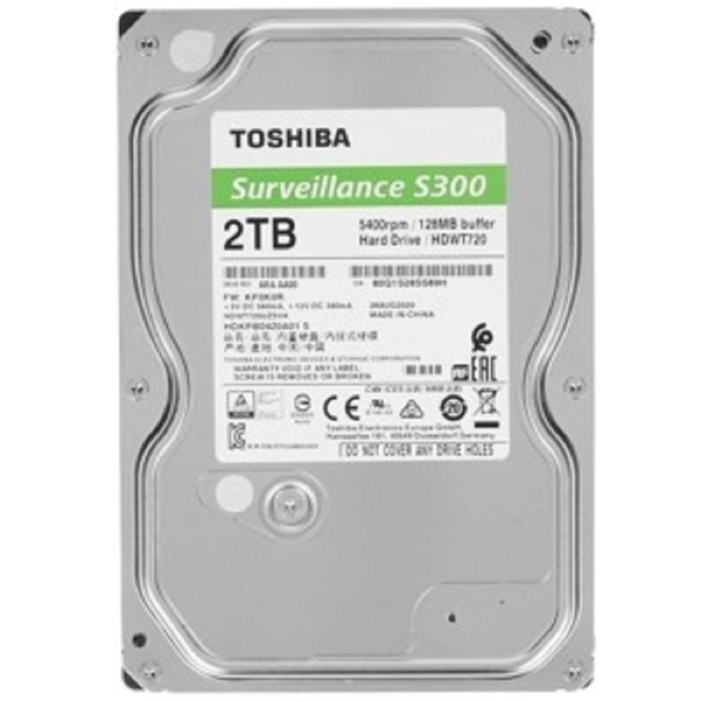 Toshiba Жесткий диск 2TB Surveillance S300 HDWT720UZSVA HDKPB04Z0A01
