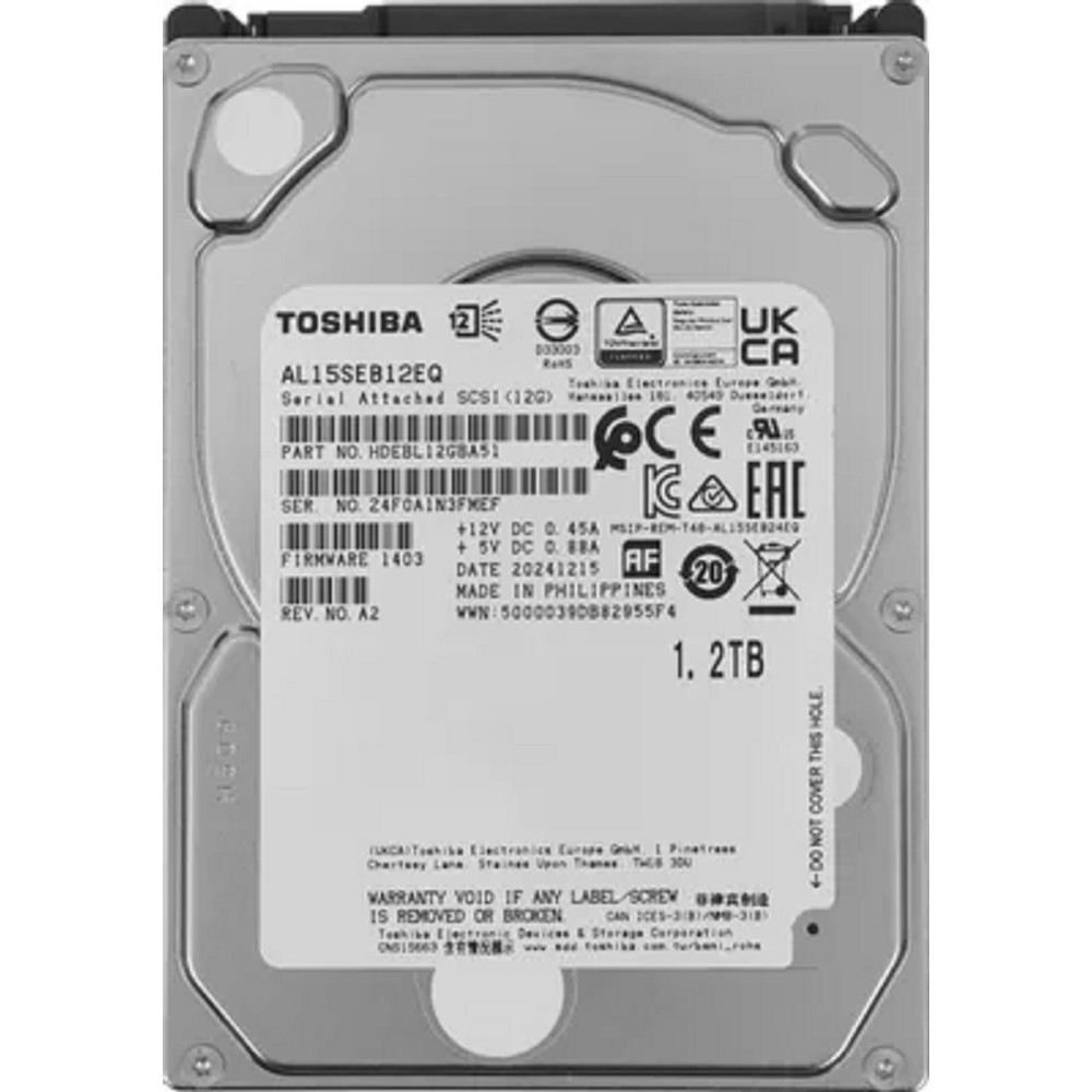 Toshiba Жесткий диск 1.2TB AL15SEB12EQ