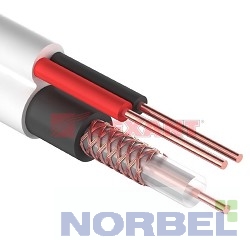 Rexant Оборудование для систем видеонаблюдения 01-4003 Кабель видеонаблюдения +2 жилы 305м белый ККСВ-В