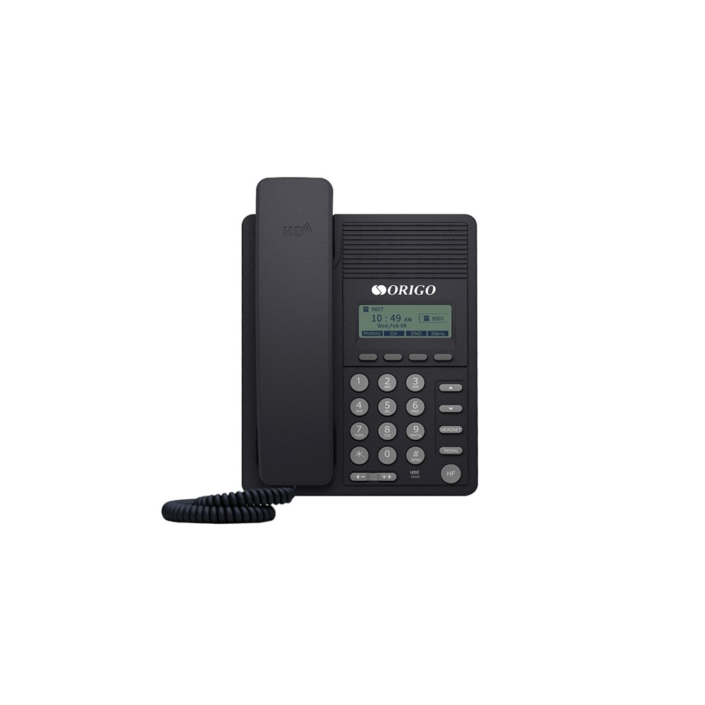 ORIGO VoIP-телефон OPH120 A1A IP-телефон с монохромным дисплеем 2.3", 100Base-TX WAN PoE, 100Base-TX LAN, без адаптера питания