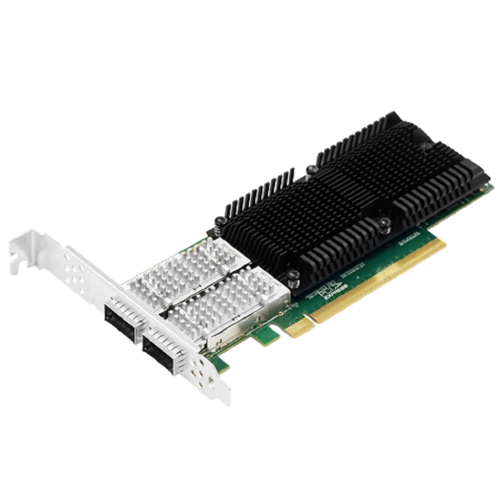 Lanmaster Сетевое оборудование Lr-Link LRES1014PF-2QSFP28 Сетевая карта PCIe x16 100G Dual Port QSFP28 Server Network Card