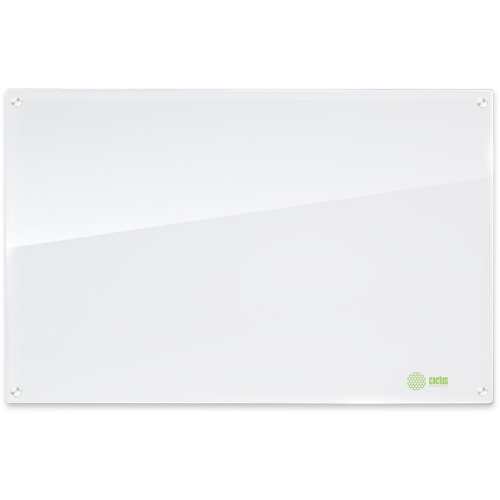 Cactus Демонстрационная доска доска стеклянная CS-GBD-90X120-UWT-TM Сквозное крепление стеклянная ультра белый 90x120 стекло крепления
