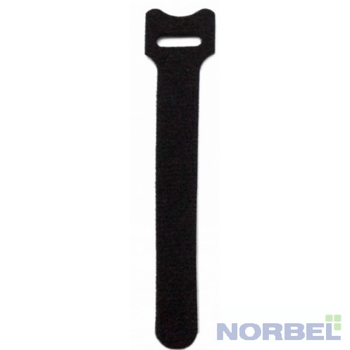 Hyperline Монтажное оборудование WASN-310-BK-10 Хомут для кабеля, липучка с мягкой застежкой, 310x14 мм, черный 10 шт.