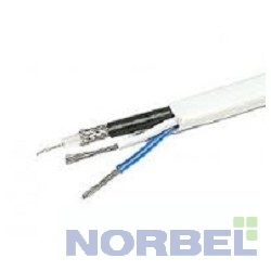 Proconnect Оборудование для систем видеонаблюдения 01-4108 Кабель КВК-В-2+2x0,75 мм Cu CCA 96 белый, 200 м