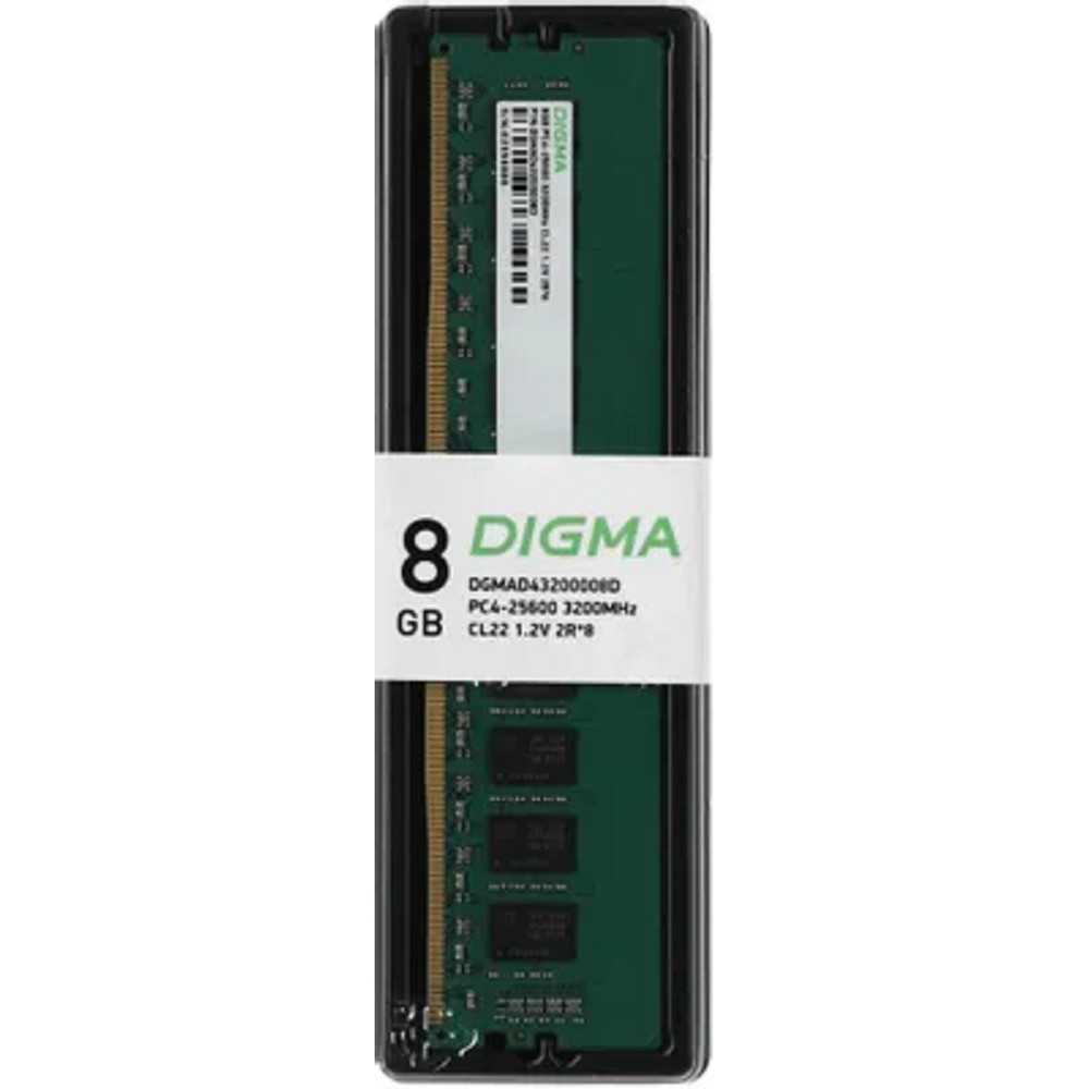 Digma Модуль памяти DDR4 DIMM 8GB DGMAD43200008D PC4-25600, 3200MHz