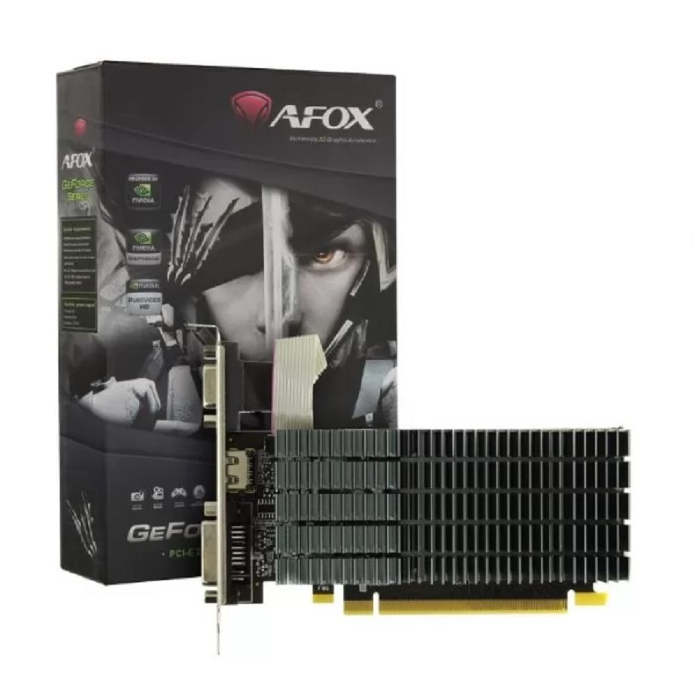 AFOX Видеокарта GT210 1GB DDR2 64 bit VGA DVI HDMI AF210-1024D2LG2 RTL